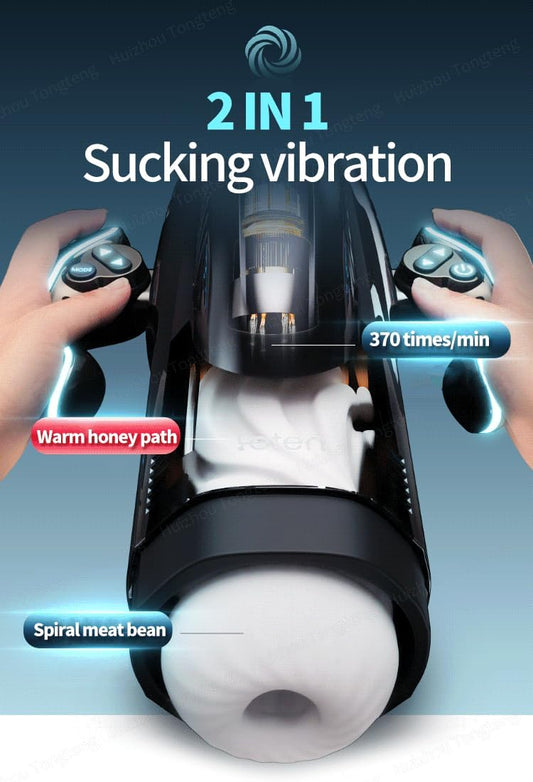 LETEN XS9 High-end Stroker 10 Sucking Thrusting 5 Speeds Heating Masturbator