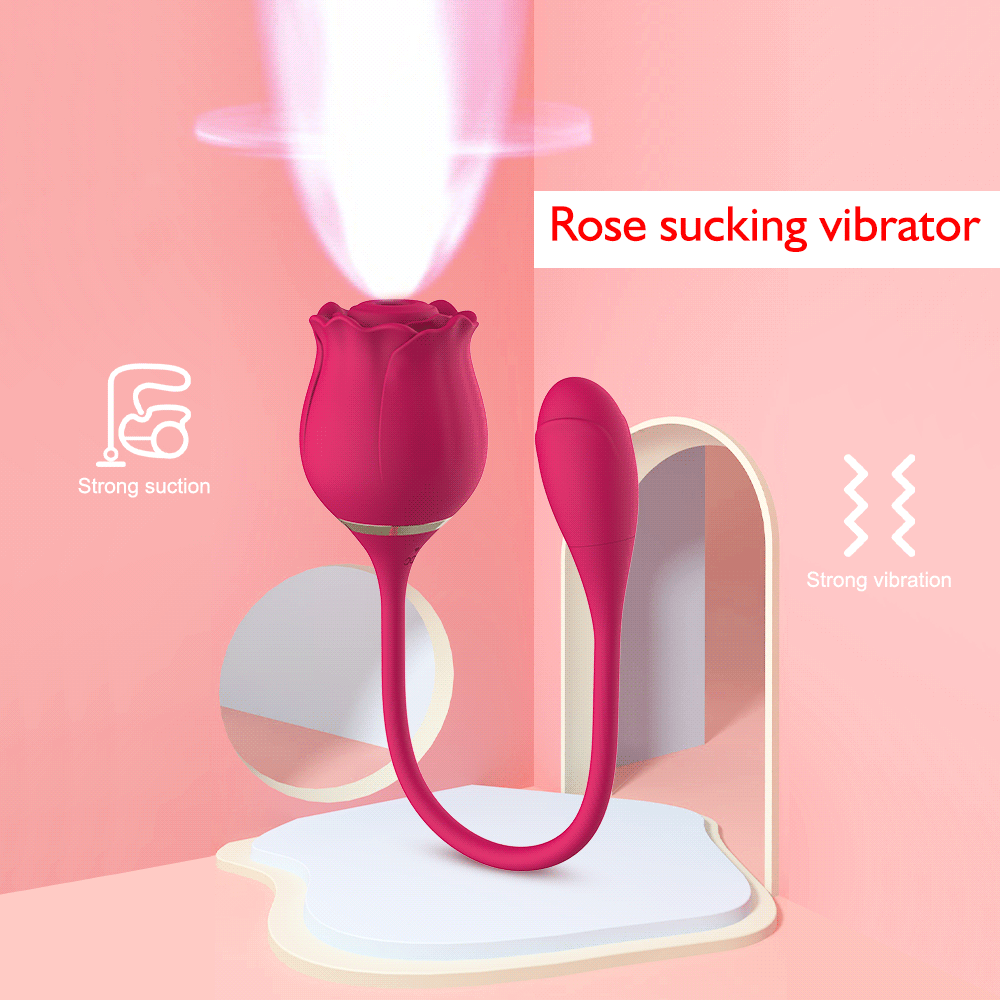 Rose Clitoris Sucking Vibrator for Women Clitoris Stimulator Nipple Sucker Vibrating Love Egg Intimate Goods Sex Toys for Adults
