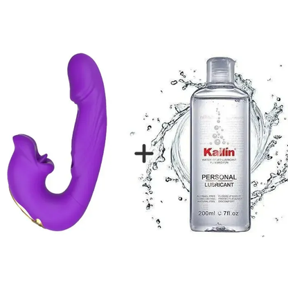 New on sale 2026 G-Spot Vibrator Female Sex Toy, featuring 7 slapping vibration modes and 5 licking/sucking modes.