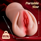 Lust 3-in-1 Vibrating Pocket Pussy – 10 Suction + 10 Vibration Modes, Realistic Vagina, Tight Anal & Blowjob Stroker for Men
