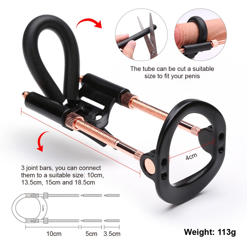 Male Enhancement Kit Eudg Enlargement Penis Extender Medical Free Penis pump Enlarger Stretcher Tension Sex Toys for Masturbator