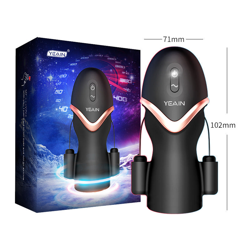 Masturbation Cup 10 Thrusting Masturbator with 3D Textured Vagina