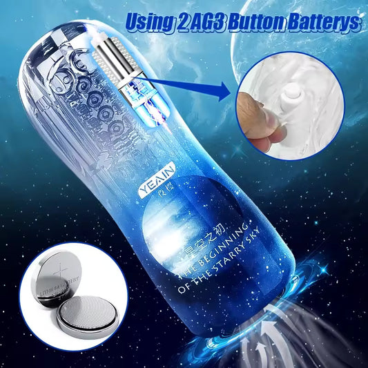 Masturbation Cup Vibrating 9 Sucking Male Masturbator Penis Enlargement Pump