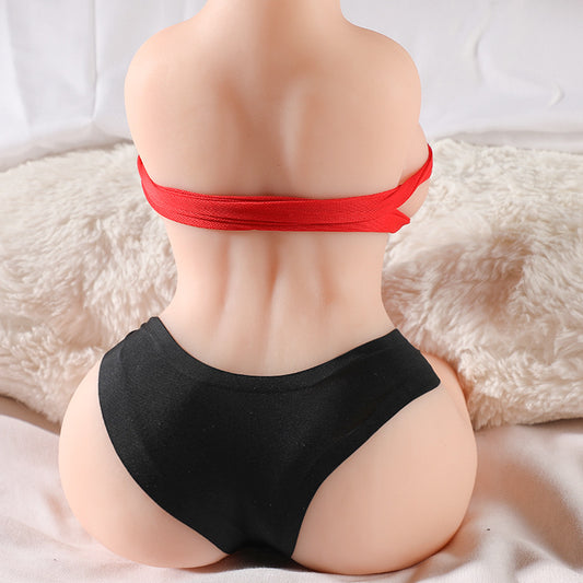 Realistic Handheld Sex Doll 5.9 lbs – TPE Male Masturbator with Skeleton Support & Triple Openings