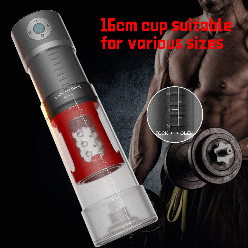Masturbation Cup 5 Sucking & 10 Vibrating Vagina Masturbation Cup