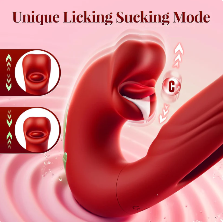 New on sale 2026 G-Spot Vibrator Female Sex Toy, featuring 7 slapping vibration modes and 5 licking/sucking modes.