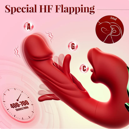 New on sale 2026 G-Spot Vibrator Female Sex Toy, featuring 7 slapping vibration modes and 5 licking/sucking modes.