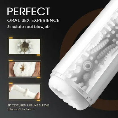 Wearable 7 Thrusting & Vibrating Heating Vocable Male Masturbator