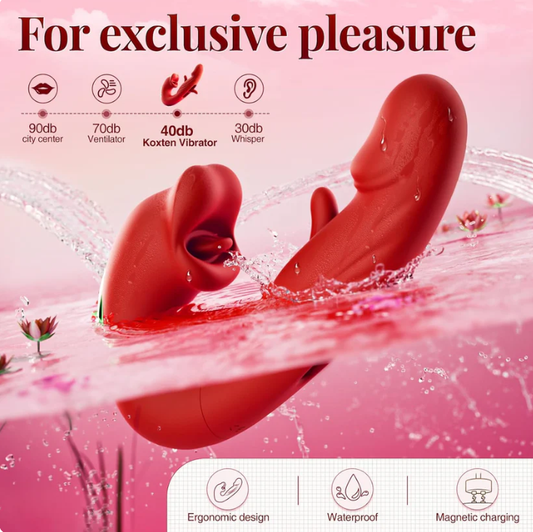 New on sale 2026 G-Spot Vibrator Female Sex Toy, featuring 7 slapping vibration modes and 5 licking/sucking modes.