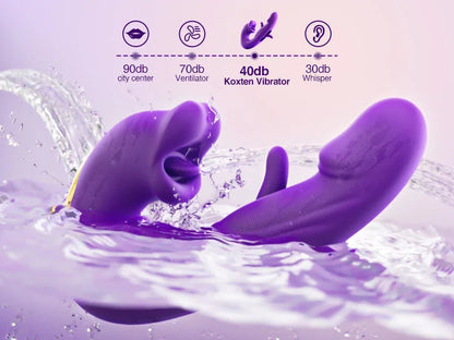 New on sale 2026 G-Spot Vibrator Female Sex Toy, featuring 7 slapping vibration modes and 5 licking/sucking modes.