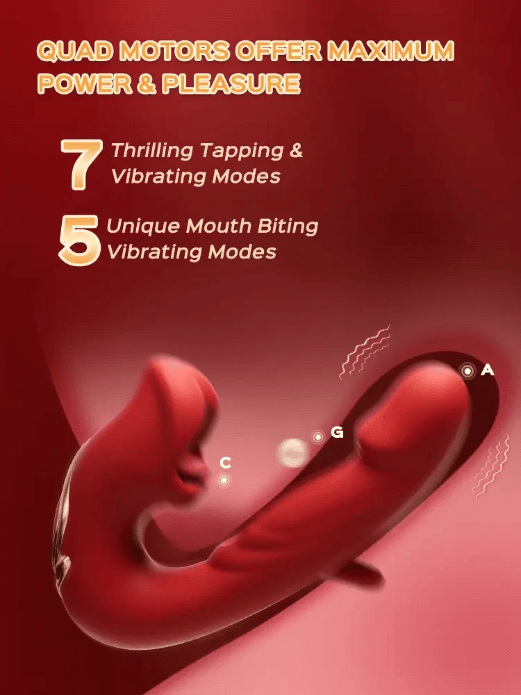 New on sale 2026 G-Spot Vibrator Female Sex Toy, featuring 7 slapping vibration modes and 5 licking/sucking modes.